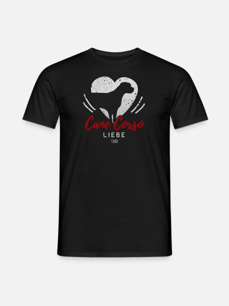 Cane Corso Liebe mit Herz - Männer T-Shirt - Schwarz