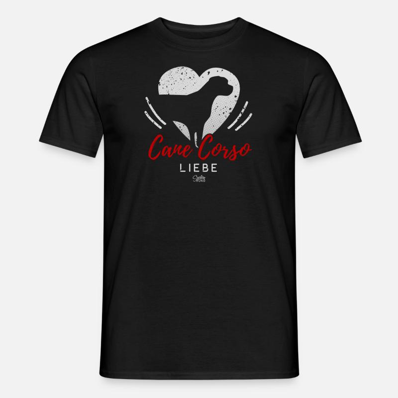 Cane Corso Liebe mit Herz - Männer T-Shirt - Schwarz
