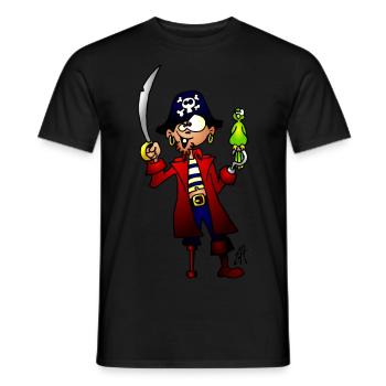 Pirate - T-shirt homme - noir - Devant - AI Model Male 178 light (178cm)