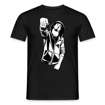 Hip-hop,gang - T-shirt homme - noir - Devant - AI Model Male 178 light (178cm)