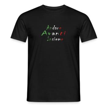 Italie - T-shirt homme - noir - Devant - AI Model Male 178 light (178cm)