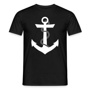 ANCHOR - Men's T-Shirt - black - Front - AI Model Male 178 light (178cm)