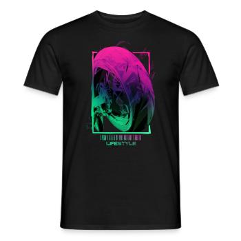 Supermoto Lifestyle Motorrad Geschenk - Männer T-Shirt - Schwarz - Vorne - AI Model Male 178 light (178cm)