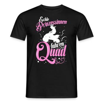 ATV Quad Bikerin Quadfahrerin Spruch Geschenk - Männer T-Shirt - Schwarz - Vorne - AI Model Male 178 light (178cm)