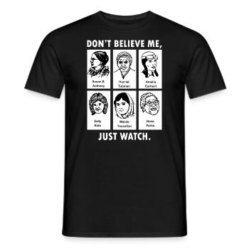 Feminist - Men's T-Shirt - black - Front - AI Model Male 178 light (178cm)