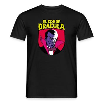 El Conde Dracula - Männer T-Shirt - Schwarz - Vorne - AI Model Male 178 light (178cm)