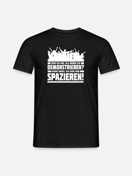 Demonstration Spaziergang Politik - Männer T-Shirt - Schwarz
