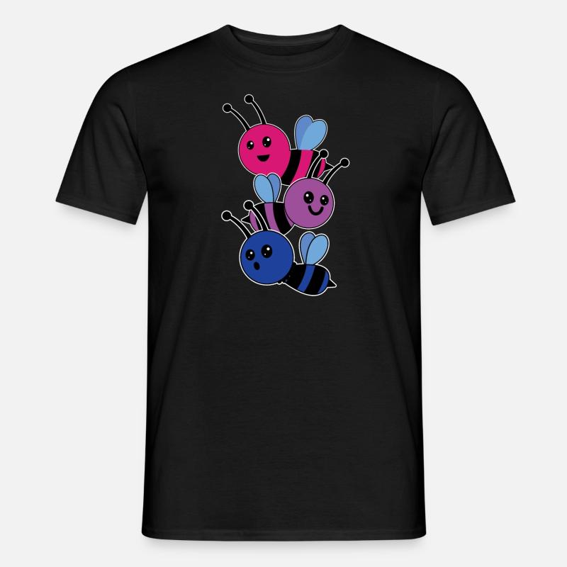 Bisexual Bee Bisexual - Men's T-Shirt - black