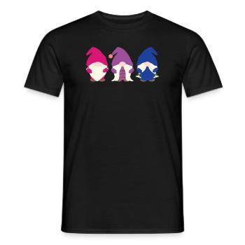 Gnome bisexuel Gnome Bisexuel Gnome Cadeau - T-shirt homme - noir - Devant - AI Model Male 178 light (178cm)