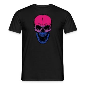 Crâne bisexuel Crâne bisexuel - T-shirt homme - noir - Devant - AI Model Male 178 light (178cm)