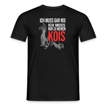 Kois Fisch Koifisch Geschenk - Männer T-Shirt - Schwarz - Vorne - AI Model Male 178 light (178cm)