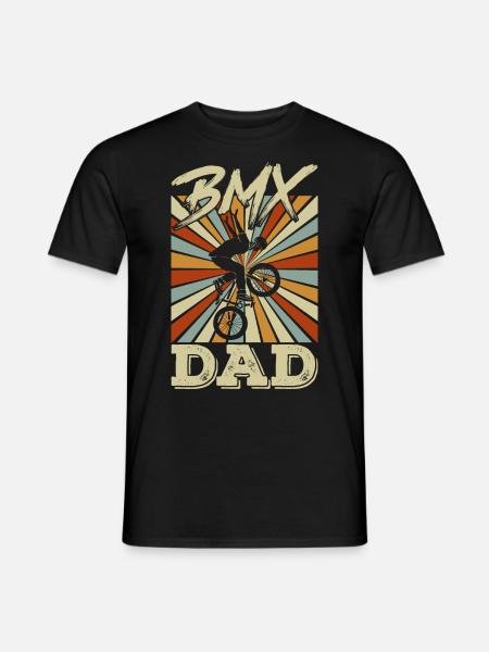 BMX Dad - Vater Eltern - Männer T-Shirt - Schwarz
