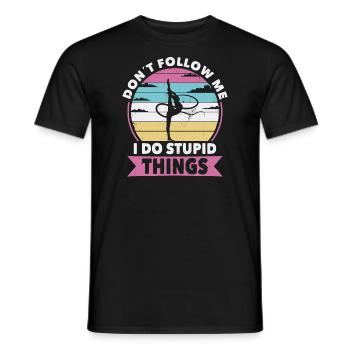Don t follow me gymnastic - Männer T-Shirt - Schwarz - Vorne - AI Model Male 178 light (178cm)