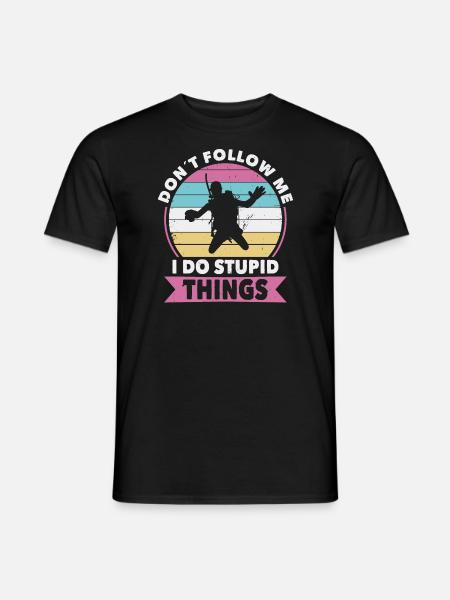 Volg geen duikduiken - Heren T-shirt - zwart