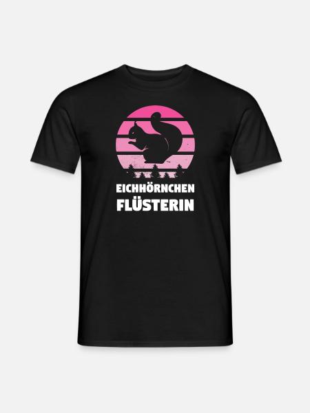 Eichhörnchen Tier Eichhörnchen Liebhaberin - Männer T-Shirt - Schwarz