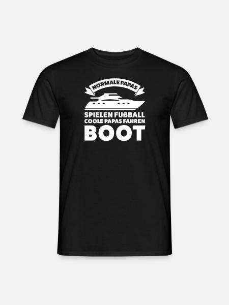Boot Papa Bootfahrer Geschenk - Männer T-Shirt - Schwarz