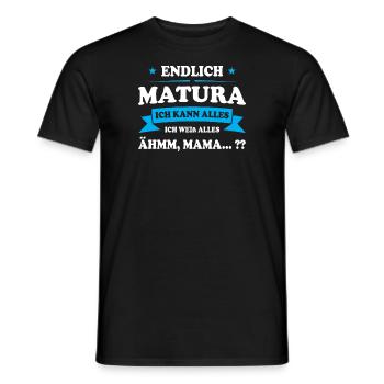 Matura Abschluss Maturant Geschenk - Männer T-Shirt - Schwarz - Vorne - AI Model Male 178 light (178cm)