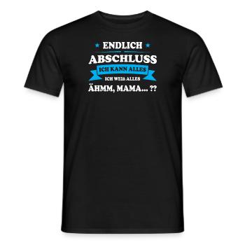 Schule Abschluss Absolvent Geschenk - Männer T-Shirt - Schwarz - Vorne - AI Model Male 178 light (178cm)