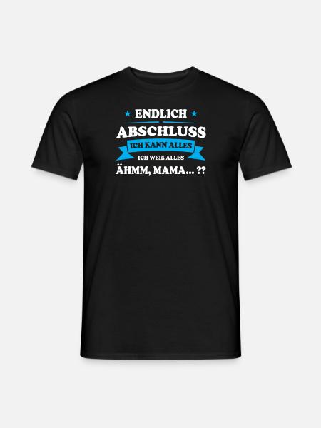 Schule Abschluss Absolvent Geschenk - Männer T-Shirt - Schwarz