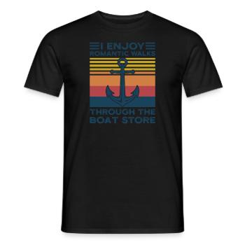 Captain Captains Boating Gift - Men's T-Shirt - black - Front - AI Model Male 178 light (178cm)