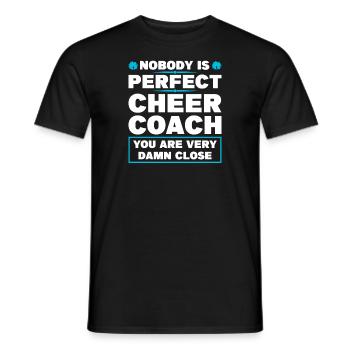 coach jubeln sport jubeln coach Geschenk - Männer T-Shirt - Schwarz - Vorne - AI Model Male 178 light (178cm)