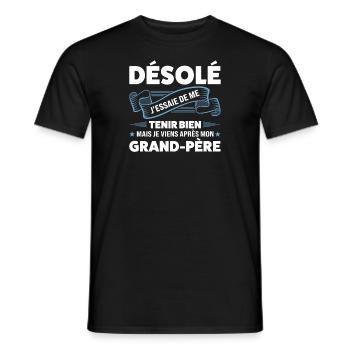 Papi Papi Famille Geschenk - Männer T-Shirt - Schwarz - Vorne - AI Model Male 178 light (178cm)