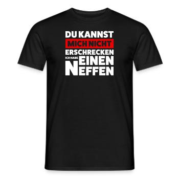 Onkel Neffe Onkels Geschenk - Männer T-Shirt - Schwarz - Vorne - AI Model Male 178 light (178cm)