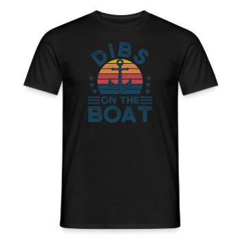 Kapitän Kapitäne Bootfahren Geschenk - Männer T-Shirt - Schwarz - Vorne - AI Model Male 178 light (178cm)