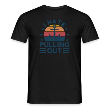 Kapitän Kapitäne Bootfahren Geschenk - Männer T-Shirt - Schwarz - Vorne - AI Model Male 178 light (178cm)