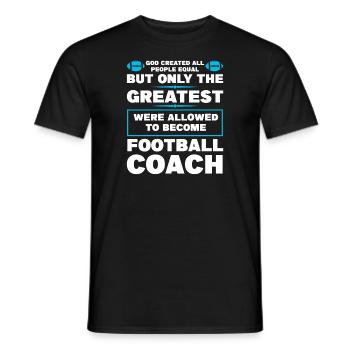 Trainer Fußballtrainer Fußballspiel Geschenk - Männer T-Shirt - Schwarz - Vorne - AI Model Male 178 light (178cm)