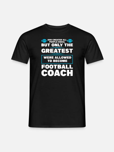 Trainer Fußballtrainer Fußballspiel Geschenk - Männer T-Shirt - Schwarz