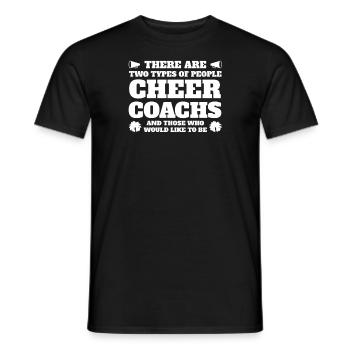 coach jubeln sport jubeln coach Geschenk - Männer T-Shirt - Schwarz - Vorne - AI Model Male 178 light (178cm)