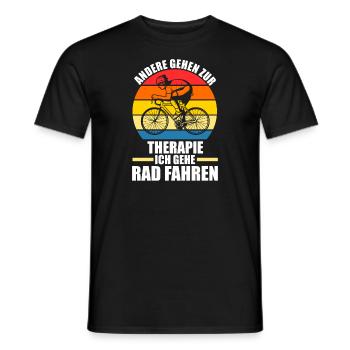 Fahrrad Rennrad Biker Geschenk - Männer T-Shirt - Schwarz - Vorne - AI Model Male 178 light (178cm)