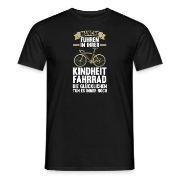 Fahrrad Rennrad Fahrradfahrer Geschenk - Männer T-Shirt - Schwarz - Vorne - AI Model Male 178 light (178cm)