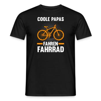 Fahrrad Papa Fahrradfahrer Geschenk - Männer T-Shirt - Schwarz - Vorne - AI Model Male 178 light (178cm)