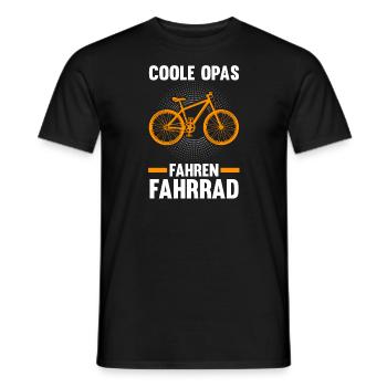 Fahrrad Opa Fahrräder Geschenk - Männer T-Shirt - Schwarz - Vorne - AI Model Male 178 light (178cm)
