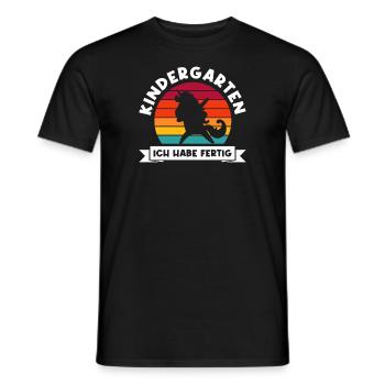 Kindergarten Einhorn Kita-Kind Geschenk - Männer T-Shirt - Schwarz - Vorne - AI Model Male 178 light (178cm)