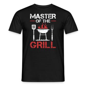 Grill master Barbecue Soirée Grill GrillIng Barbecue Party - T-shirt homme - noir - Devant - AI Model Male 178 light (178cm)