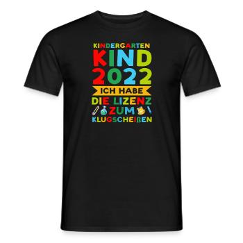 Kindergarten 2022 Kita Kindergartenanfänger - Männer T-Shirt - Schwarz - Vorne - AI Model Male 178 light (178cm)