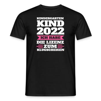 Kindergarten 2022 Kita Kindergartenkind 2022 - Männer T-Shirt - Schwarz - Vorne - AI Model Male 178 light (178cm)
