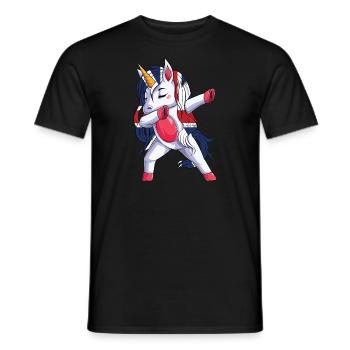 Drapeau Unicron Drapeau britannique Racines britanniques - T-shirt homme - noir - Devant - AI Model Male 178 light (178cm)