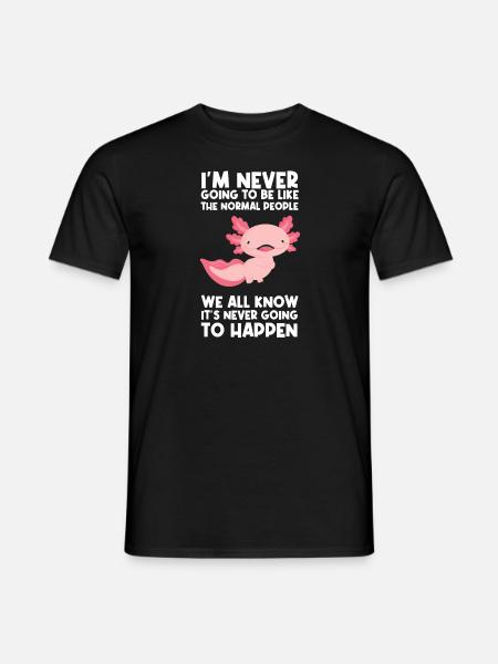 Axolotel Axolotl-Liebhaber Axolotls Geschenk - Mænd T-shirt - sort