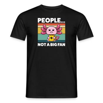 Axolotel Axolotl Lover Axolotls Cadeau - T-shirt homme - noir - Devant - AI Model Male 178 light (178cm)
