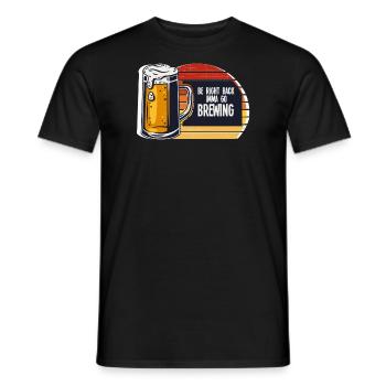 Brauerei Bier Geschenk - Männer T-Shirt - Schwarz - Vorne - AI Model Male 178 light (178cm)