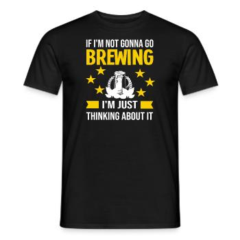 Brauerei Bier Geschenk - Männer T-Shirt - Schwarz - Vorne - AI Model Male 178 light (178cm)