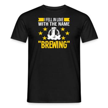 Brauerei Bier Geschenk - Männer T-Shirt - Schwarz - Vorne - AI Model Male 178 light (178cm)