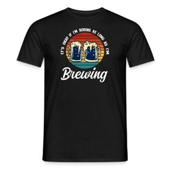 Brauerei Bier Geschenk - Männer T-Shirt - Schwarz - Vorne - AI Model Male 178 light (178cm)