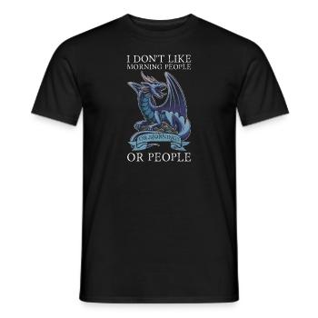 Dragon Dragon Mythical Creature Gift - Men's T-Shirt - black - Front - AI Model Male 178 light (178cm)