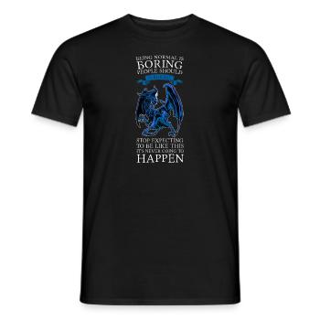 Dragon Dragon Mythical Creature Gift - Men's T-Shirt - black - Front - AI Model Male 178 light (178cm)