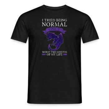 Dragon Dragon Mythical Creature Gift - Men's T-Shirt - black - Front - AI Model Male 178 light (178cm)